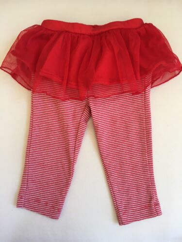 charters 9 mois fille legging rouge tutu costume vacances  - Photo 1 sur 6