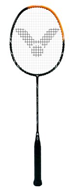 Victor RW-5000 Badmintonschläger schwarz-orange mit Besaitung und Hülle LTD