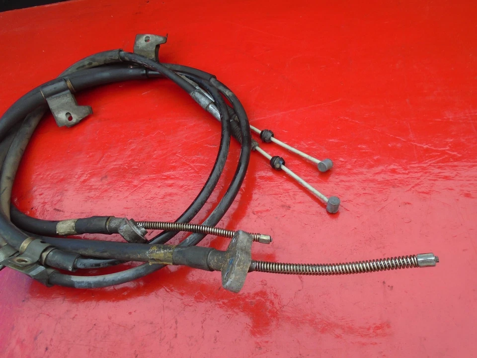 99-03 TOYOTA SOLARA EMERGENCIA MANO ESTACIONAMIENTO E FRENO CABLE CONJUNTO PAR AMBOS DISCOS OEM Foto 3 de 3