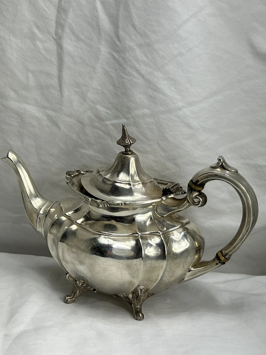 Reed Barton Sterling SILVER Teapot Tea Hampton Court 661 36 OZ Beautiful 5