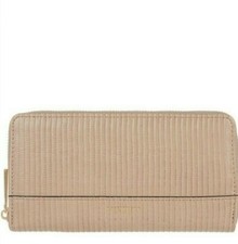 Image of ACCESSORIZE ZIP PURSE WALLET VEGAN NUDE REPTILE BRAND NEW