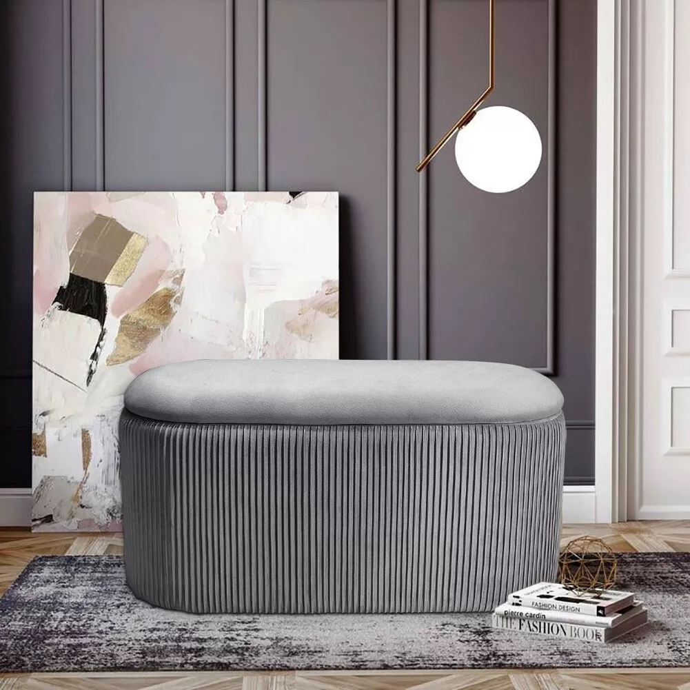 Upholstered cheap ottoman stool