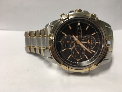 astron solar chronograph bicolor