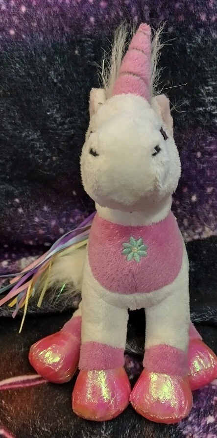 Plush Ganz UNICORN WEBKINS NO CODE WHITE 10" STUFFED ANIMAL Toy RIBBONS retired - Image 3 of 4