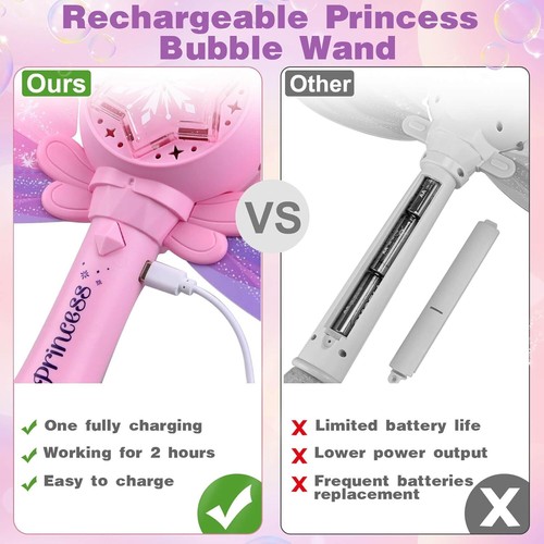 Seifenblasenmaschine für Kinder Elektrische Seifenblasenstab Zauberstab Outdoor - Bild 5 von 16