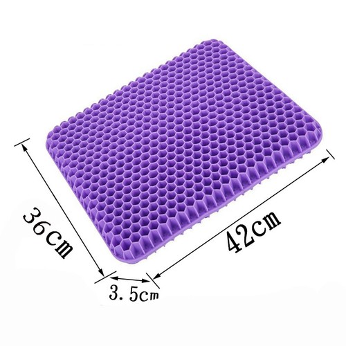 Gel Seat Cushion For Lower Back Pain Pressure Relief Wheelchair Car Office Pad - Picture 17 of 20