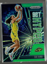 2021 Panini Prizm WNBA Get Hyped Prizms Green #12 Sue Bird 