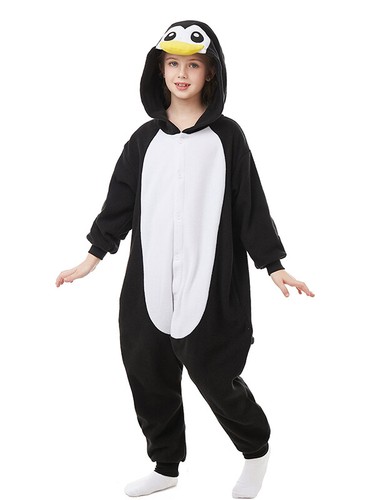 Penguin One-piece Pajama for Boys and Girls Halloween Christmas Cosplay Costume - Picture 18 of 44