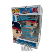 Charlie Sheen "Wild Thing INSC" Autograph Vaughn Major League Funko Pop - JSA