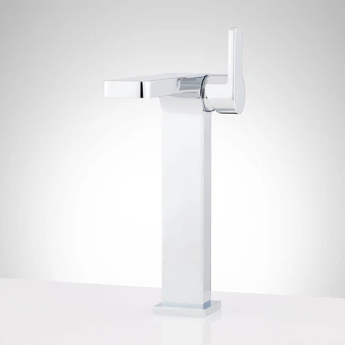 Signature Hardware 447921 Hibiscus Single Hole Vessel Faucet w/ Pop-Up Drain - Picture 5 of 7