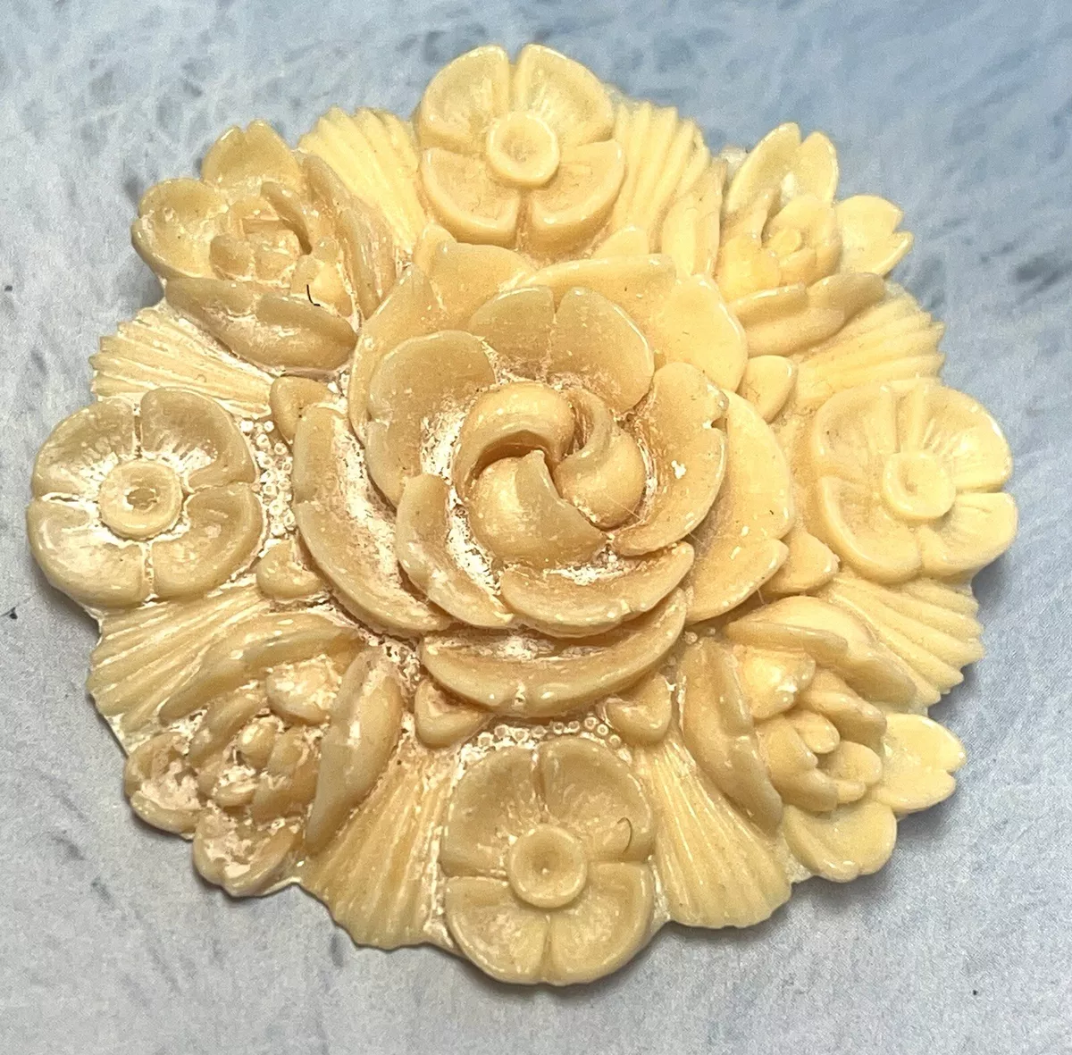 Ivory brooch hotsell