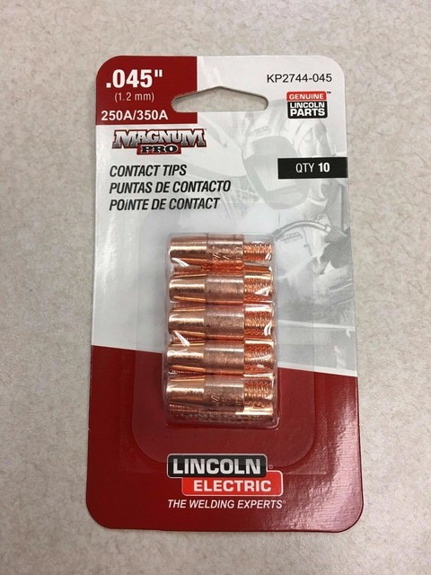 Lincoln Electric Magnum Pro Contact Tips .045 250A//350A qty10 KP2744-045