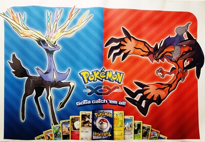 McDonalds 2014 Pokemon XY Promotional Poster TCG Happy Meal Card