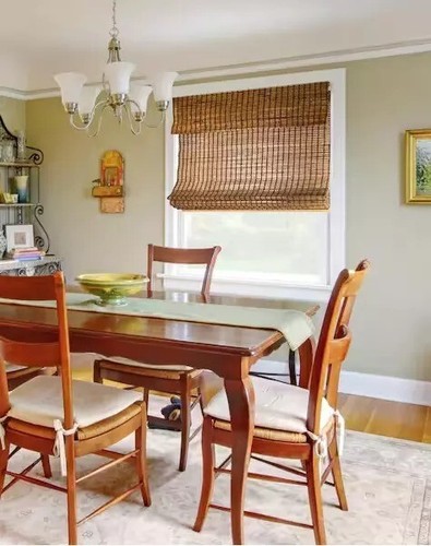 Chicology Cordless Light Filter Natural Woven Bamboo Roman Shade - Brown Beaver - Picture 2 of 4