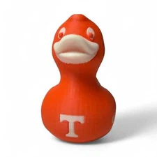 University of Tennessee Duck – 3D-Printed Duck in Orange & White Spirit