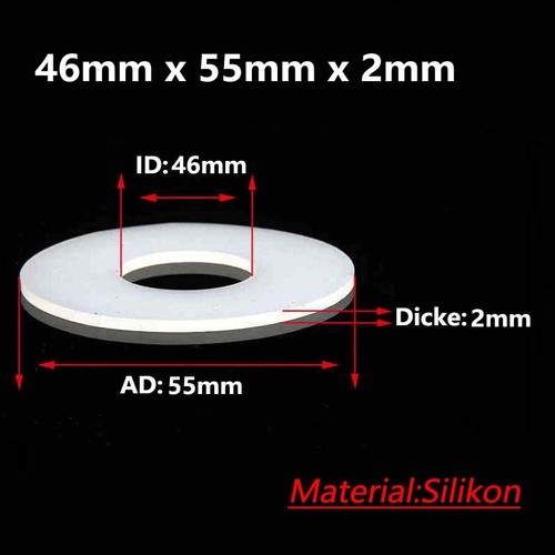 Silikon Flachdichtung Ring Dichtung Unterlegscheibe ØID 4mm-273mm Dicke 1,5-8mm - Bild 88 von 93