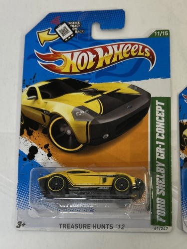 Hot Wheels 2012 Treasure Hunt Shelby GR-1 Concept Short Card and Long Card - Picture 2 of 9