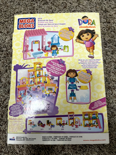 Rare Hard To Find DORA'S Bath Time Mega Bloks 3079 Dora Explorer Building Set - Picture 5 of 5