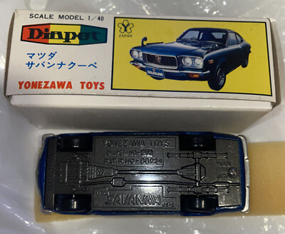マツダ サバンナYONEZAWA TOYS [9] Vintage Yonezawa Toys Mazda Savana Coupe (RX3) Blue 1:43