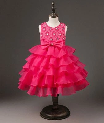 Kleid Mädchenkleid Festkleid Abendkleid Blumenmädchen Cocktailkleid Gr. 92-128 - Bild 1 von 4