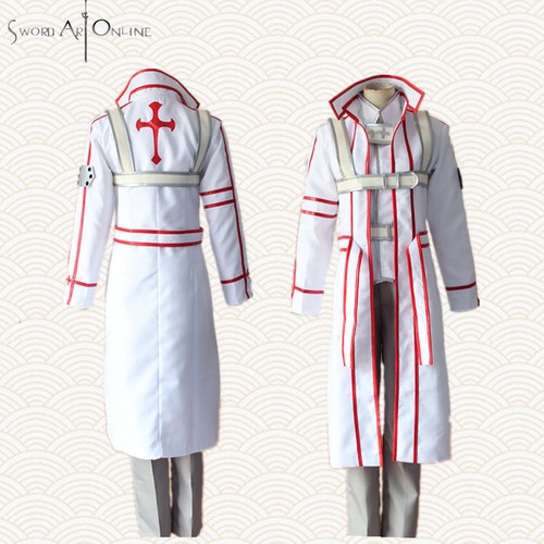 Sword Art Online Kirito KOB uniform Cosplay Clothing Full set - 第 7/7 張圖片