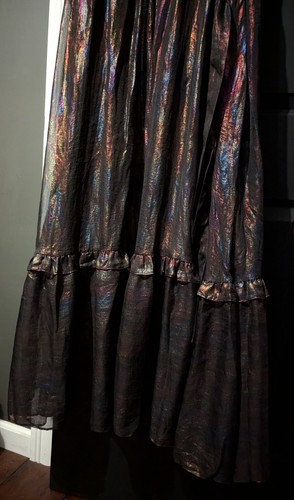 JessaKae Pixie Dress in Black A-Line Bow Puffed Sleeves Chiffon - Size 1X - NWT - Picture 10 of 20
