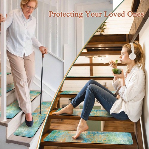 Non-Slip Carpet Stair Treads, Rubber Safety Mats for Wooden Steps, Reusable - Picture 74 of 87