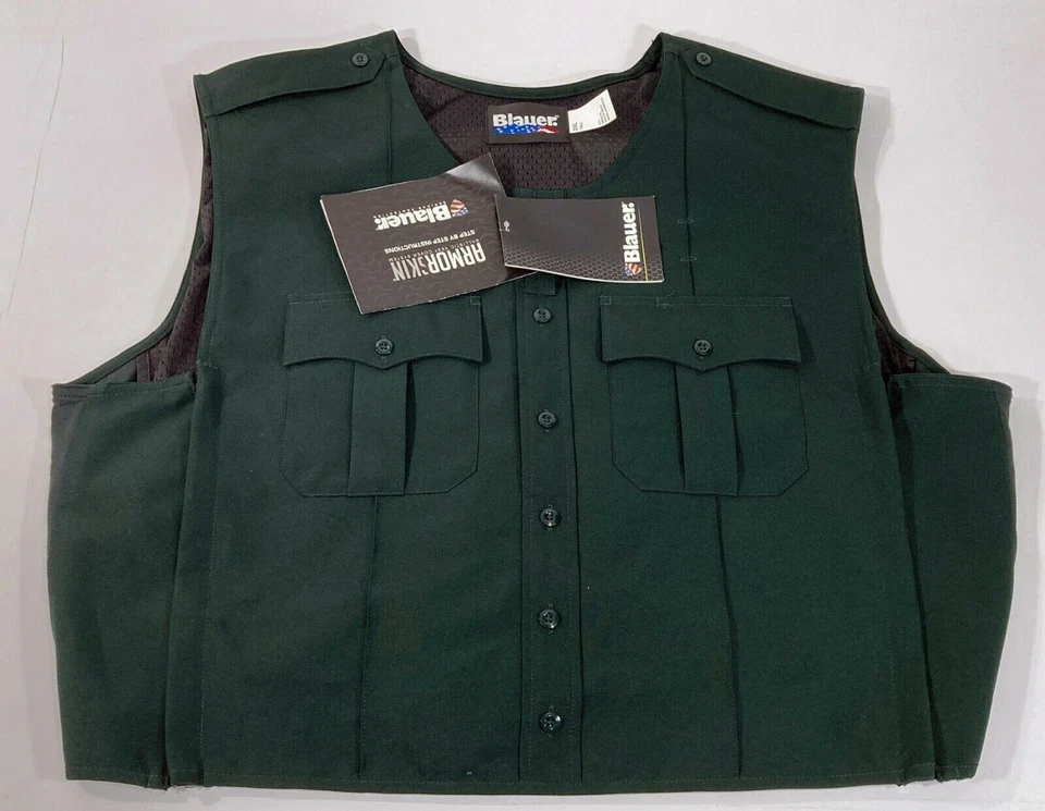 BLAUER 8370 POLYESTER ARMORSKIN VEST OUTER ARMOR CARRIER SPRUCE GREEN XXL REG - Image 3 of 4
