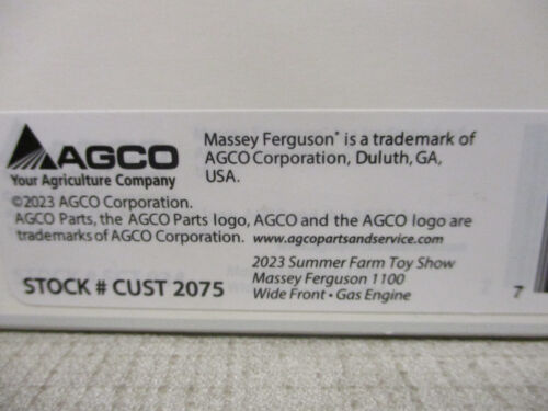 Massey Ferguson Model 1100 Toy Tractor "2023 Summer Toy Show" 1/64 Scale NIB - Picture 7 of 7