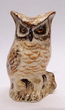 ENGLAND, Small Brown Eagle OWL Pie Bird Vent Lownds-Pateman Babbacombe Pottery
