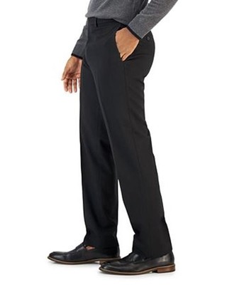 Van Heusen Mens Slim Fit Dress Pants 29 X  30  Black TLON2VMX0082