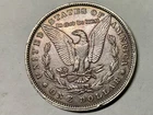 1879 rev79 Morgan Silver Dollar raised rim finned error Circulated  see the pix!