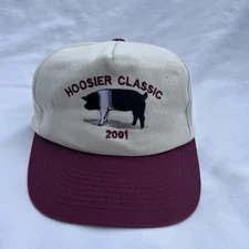 Vintage 2001 Swine Hoosier Classic Adjustable SnapBack  OSFA