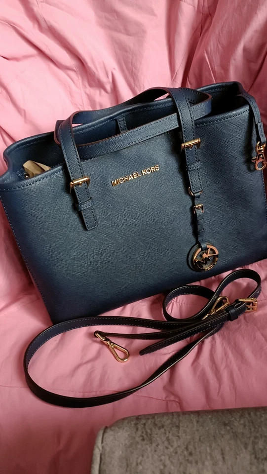 Michael Kors Bag, Gold Hardware, Black Saffiano Leather, Box Tote Bag - Image 2 of 4