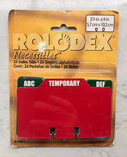 Rolodex Necessities Card File Index Tabs 2 1/4 x 4 in A-Z  Category, 24, 67661