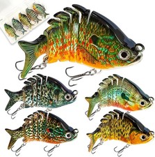 Multi Jointed Swimbait Saltwater Fishing Lures with Sharp Treble Hooks