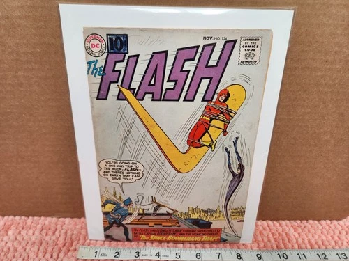 VTG 1961 DC Comics The Flash #124 Elongated Man "Boomerang" Issue #124 NOV 1961