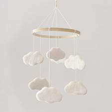Baby Mobile for Crib - Boho Crib Mobile - Felt Cloud Mobile - Gender Neutral Bab