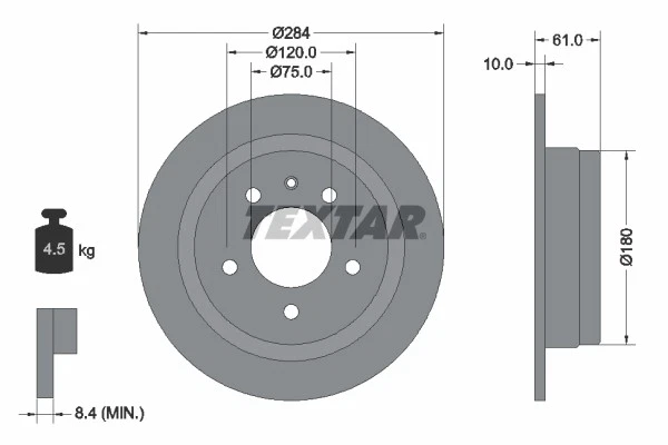 2x BRAKE DISC 92022400 FOR ALPINA BMW M30 B28 2.8L 6cyl B6 M30B28 M30B28 2.8L - Image 2 of 4