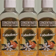 3 X Fabulosa Neroli Essence & Mandarin Disinfectant Cleaner 220ml