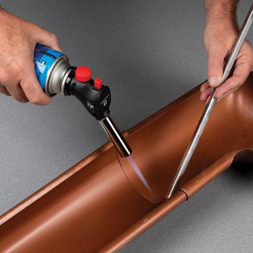 CANNELLO BRUCIATORE TORCIA SALDATORE GAS + 12 CARTUCCE GAS 227 KEMPER + GUANTI - Foto 10 di 10