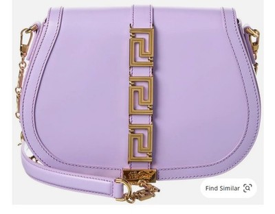 VERSACE Greca Goddess Leather Shoulder Bag   Large | Genuine | New with Tags