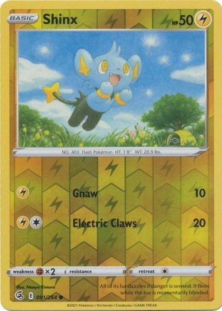 SHINX 091/264 FUSION STRIKE POKEMON (REVERSE HOLO, NM)