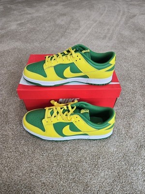 Nike Dunk Low Retro Reverse Brazil Apple Green Yellow DV0833-300