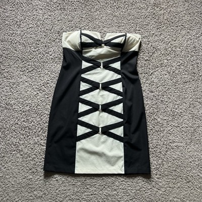cream and black cocktail dress Altar'd State | Leila Maxi Dress | CREAM-BLACK | Material: 100% Cotton, Lining: 100% Rayon