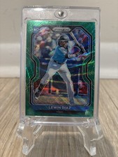 2021 Panini Prizm- Lewin Diaz #50 Green Wave Prizm (RC) Marlins MINT