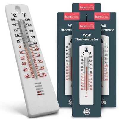 4 WANDTHERMOMETER Innen Außen Haus Zimmer Büro Garten Gewächshaus Temperatur