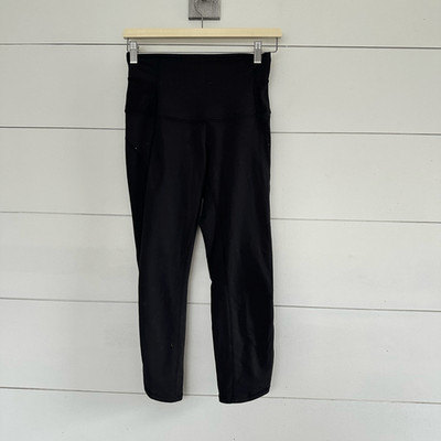Lululemon Women s 4 Laser Cut Cropped Black Pants
