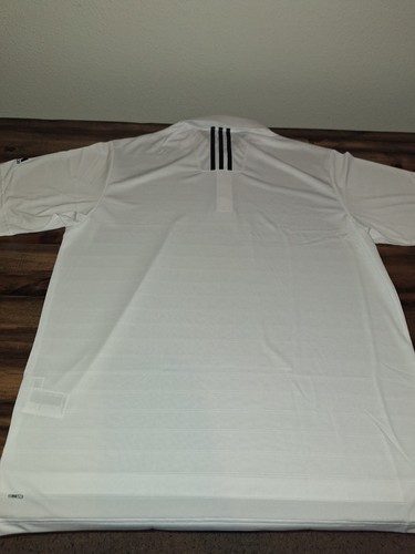 Adidas Climalite Relaxed Poloshirt Gr. L weiß Kragen Kurzarm - Bild 6 von 9