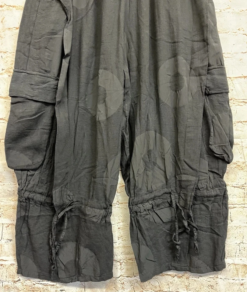 Moonshine Fashion Musselin Freizeit Hose Lagenlook 46 48 50 Übergrösse Neu schwa - Bild 4 von 4